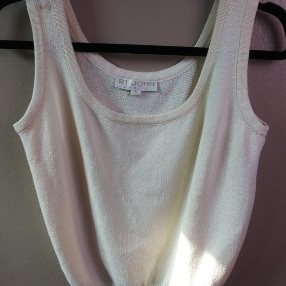 St.Johns Knit Cropped Sweater Tank Vintage Sz M - Picture 2 of 5